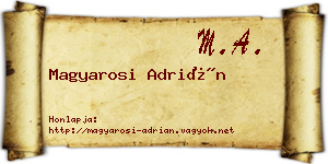 Magyarosi Adrián névjegykártya